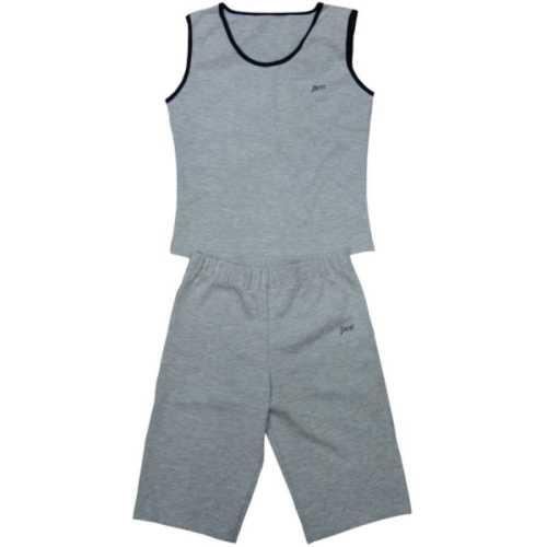 Дамски спортен комплект за фитнес Сив/ Черен