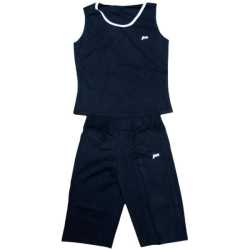 Дамски спортен комплект за фитнес Черен/ Бял