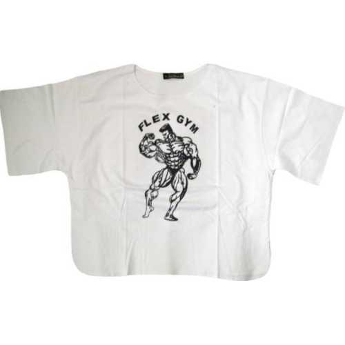 Мъжка тениска за фитнес с щампа / гръдната обиколка 116 см/