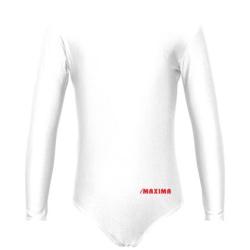 Детско трико с дълъг ръкав MAXIMA – Бяло