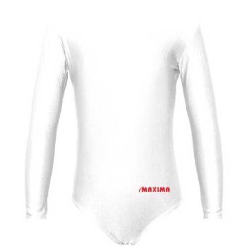 Детско трико с дълъг ръкав MAXIMA – Бяло