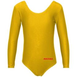 Детско трико с дълъг ръкав MAXIMA – Електриково жълто (Неон)