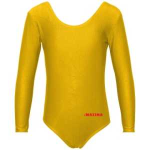 Детско трико с дълъг ръкав MAXIMA – Електриково жълто (Неон)