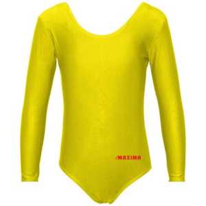 Детско трико с дълъг ръкав MAXIMA – Жълто