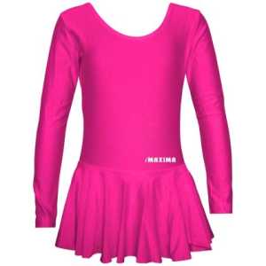 Детско трико с дълъг ръкав и поличка MAXIMA – Цикламено