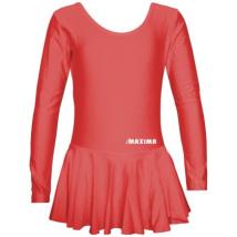 Детско трико с дълъг ръкав и поличка MAXIMA – Червено