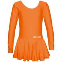 Детско трико с дълъг ръкав и поличка MAXIMA – Оранжево