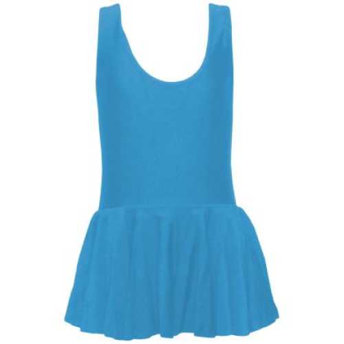 Детско трико MAXIMA с поличка за гимнастика, балет и танци – Синьо