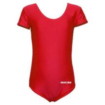 Детско трико MAXIMA Short Sleeve Гимнастика и балет Червено