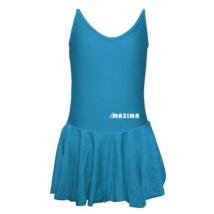 Детско танцувално трико с тънки презрамки и поличка MAXIMA – Синьо