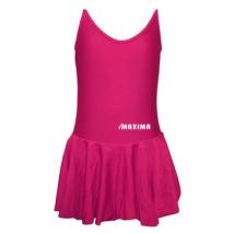 Детско танцувално трико с тънки презрамки и поличка MAXIMA – Цикламено