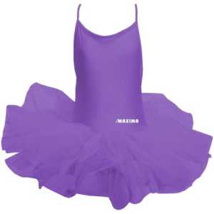 Детско танцувално трико с туту MAXIMA – Лилаво