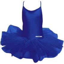 Детско танцувално трико с туту MAXIMA – Тъмносиньо