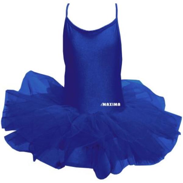 Детско танцувално трико с туту MAXIMA – Тъмносиньо