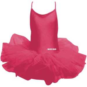 Детско танцувално трико с туту MAXIMA – Цикламено