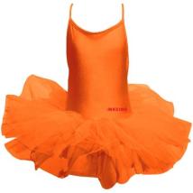 Детско танцувално трико с туту MAXIMA – Оранжево