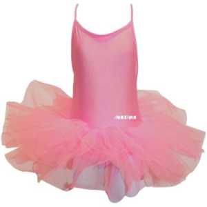Детско танцувално трико с туту MAXIMA – Розово