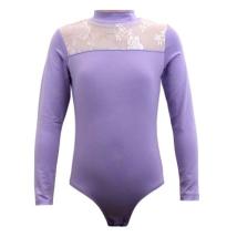 Детско трико MAXIMA с платка с дантела – Лилаво