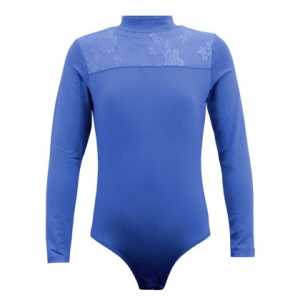 Детско трико MAXIMA с платка с дантела – Синьо