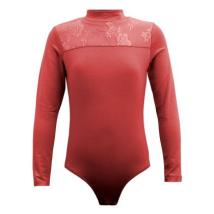 Детско трико MAXIMA с платка с дантела – Червено