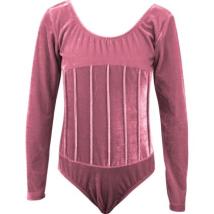 Детско трико MAXIMA кадифе с дълъг ръкав – Розово