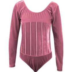 Детско трико MAXIMA кадифе с дълъг ръкав – Розово