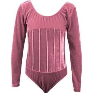 Детско трико MAXIMA кадифе с дълъг ръкав – Розово