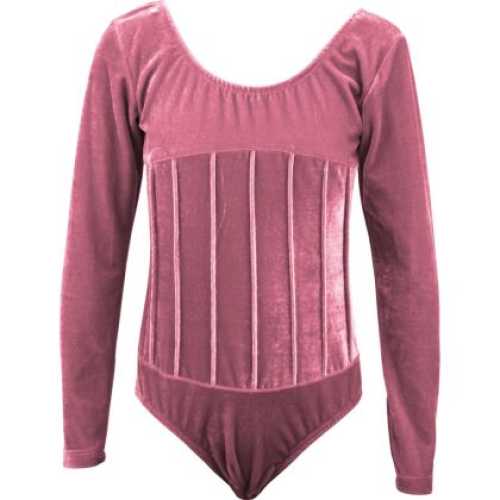 Детско трико MAXIMA кадифе с дълъг ръкав – Розово