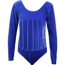 Детско трико MAXIMA кадифе с дълъг ръкав – Синьо