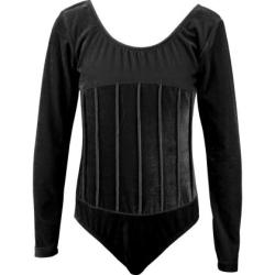 Детско трико MAXIMA кадифе с дълъг ръкав – Черно