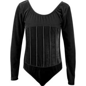 Детско трико MAXIMA кадифе с дълъг ръкав – Черно