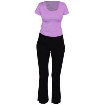 Дамски спортен комплект за йога – Лилав/Черен