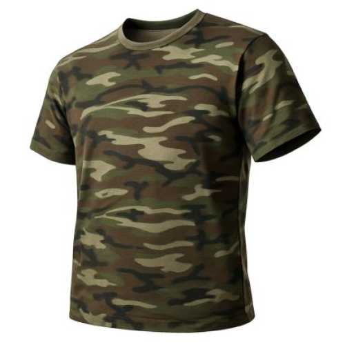 Тениска памучна с камуфлажна щампа