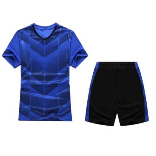 Екип за футбол, волейбол, хандбал, Детски, син с черно