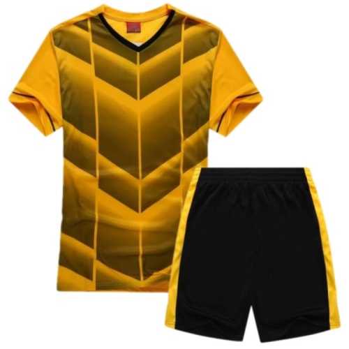 Екип за футбол, волейбол, хандбал, Детски, жълт с черно
