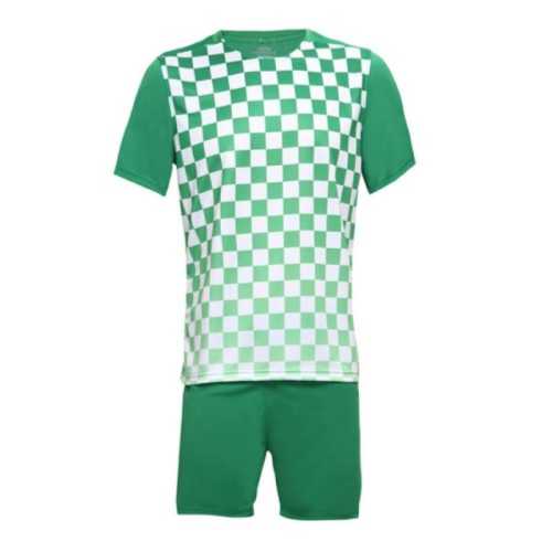 Екип за футбол, волейбол, хандбал, Детски, зелен с бяло