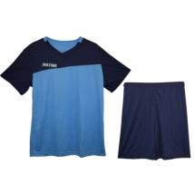 Екип за футбол, волейбол, хандбал, тениска с шорти, светлосин с тъмносиньо