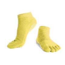 Чорапи за йога с пръсти MAXIMA, Едноцветни, Жълти