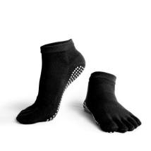 Чорапи за йога с пръсти MAXIMA, Едноцветни, Черни