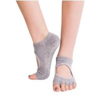 Чорапи за йога MAXIMA, С отворени пръсти, Сиви