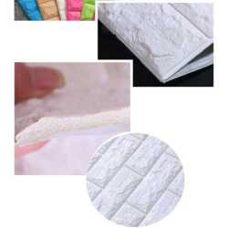 Декоративен 3D панел MAXIMA 70х77 см Самозалепващ Бежов