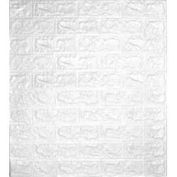 Декоративен 3D панел MAXIMA 70х77 см Бял PE пяна