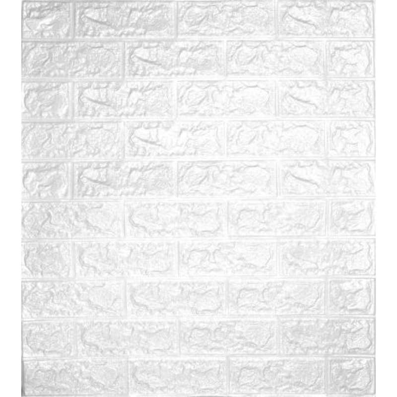 Декоративен 3D панел MAXIMA 70х77 см Бял PE пяна