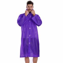 Дъждобран MAXIMA с ръкави и качулка Лилав 115 см Найлон