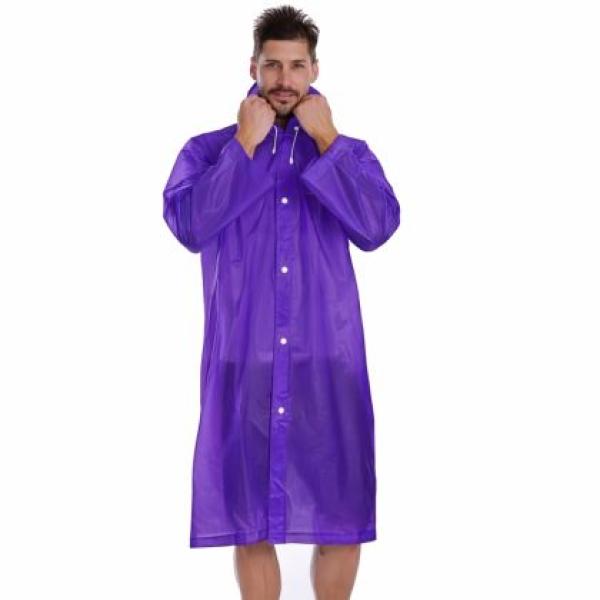 Дъждобран MAXIMA с ръкави и качулка Лилав 115 см Найлон