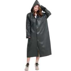 Дъждобран MAXIMA с ръкави и качулка 115 см Сив найлон