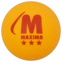 Топче за тенис на маса MAXIMA, 3 броя в кутия, Оранжеви