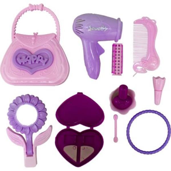 Комплект за разкрасяване Розов PVC 20 х 20 х 4 см