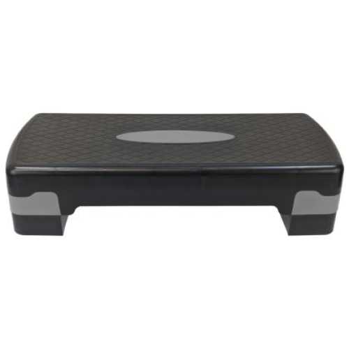 Стъпало за аеробика Maxima, 68 х 29 х H10 или 15 см, Черен със сив