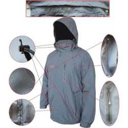 Мъжко зимно яке Onepolar PO2142 за ски и туризъм – тъмно сиво